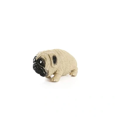 Image of Stretchy Pug Toy Pack of 12 Squishy Dog Kids Fun Christmas Stocking Filler Childs Party Bag Fidget Games