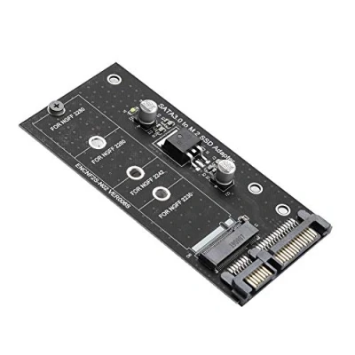 Image of ASHATA M.2 NGFF to SATA Riser card, SSD 22PIN Hard Drive Disk,Stable Performance Adapter Card,SSD Converter Card