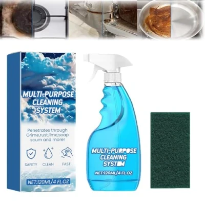 Image of Splash Spray All Purpose Cleaner, 120ml Multi Cleaner Spray,Splash Foam Tablets &amp; Bottle for Kitchen Bathroom (1Pcs)