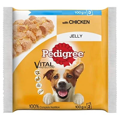 Image of Pedigree Adult Chunks Rich Chicken in Jelly 14 x (3 100 g)