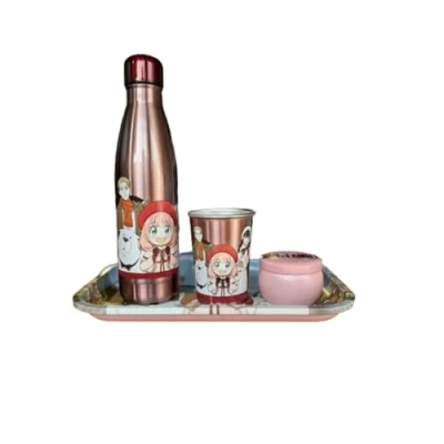 Image of Homadict Spy x Family Insulated Bottle Gift Box + Metal Tray Small Tumbler Official Licence