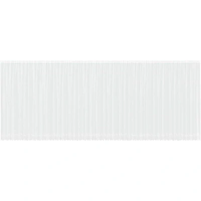 Image of Lace Curtain with Curtains Floral White 1200 x 300 cm Polyester Vidaxl
