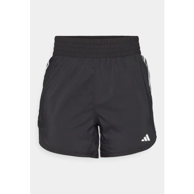 Image of adidas Performance Pacer Stripes Highrise Sports shorts, Women&#039;s, Size: XSx3&quot;, Black/white