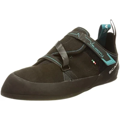 Image of Scarpa Men&#039;s Velocity Climbing Shoes, Black Ottanio FFX, 13 UK