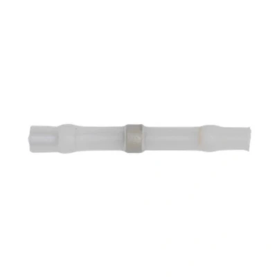 Image of Sealey Heat Shrink Butt Connector Solder Terminal 24 22 AWG White Pack of 25