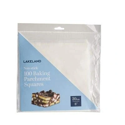 Image of Lakeland Baking Parchment Liner Squares 20cm (8&quot;) x 100