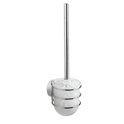 Image of WENKO 18768100 Turbo Loc® wall mounted WC set fixing without drilling, Steel, 10 x 37.5 11.5 cm, Chrome