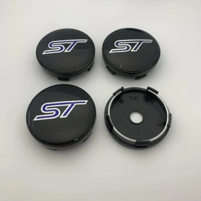 Image of WxsDsq Wheel Center Hub Centre Caps 60MM 4 PCS Compatible with for Ford ST Focus X 2 3 Kuga Fiesta Mondeo Hubcaps ABS Alloy Ring,D