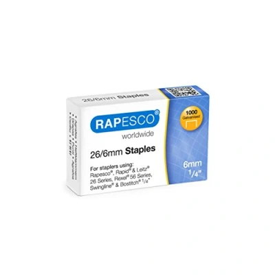 Image of Rapesco Staples 26/6mm, Bulk Buy Box (Box of 20,000)