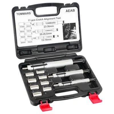 Image of TOMMARS Clutch Alignment Tool Kit 11 Pc Universal Disk Centering Flywheel Pilot Hole and Drive Plate White