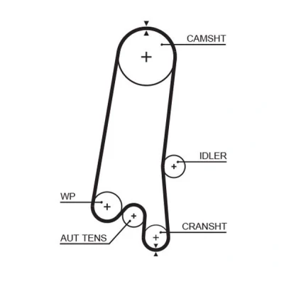 Image of 96230604 Timing Belt GATES FleetRunner Micro V Stretch Fit 5597XS 137 1096mm 19mm