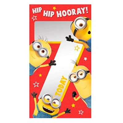 Image of Despicable Me 2 Age 7 Birthday Card