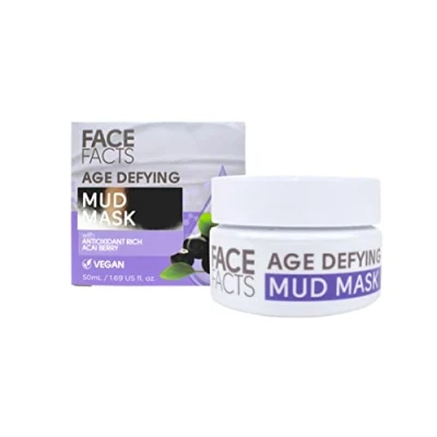 Image of Face Facts Age Defying Mud Mask Cleanses + Brightens Acai Berry 50ml
