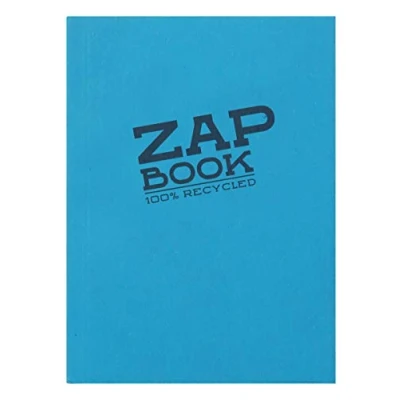 Image of Clairefontaine Ref 3357C Recycled Zap Book (160 Pages) A6 (148 x 105mm) Size, 80gsm Paper, Acid Free, pH Neutral Assorted Pastel Colours ( Pack of 5)