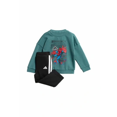 Image of adidas Sportswear Marvel Spiderman Jogger SET Tracksuit for kids, Size: 3 4y, Preloved teal white