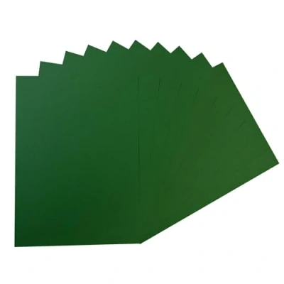 Image of Pack of 50 A5 Dark Green Coloured Card 160gsm Sheets