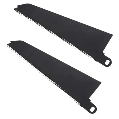 Image of 2pcs Reciprocating Saw Blades,Carbon Steel Blade,Wood &amp; Plastic Blade for Softwood Hardwood Cutting Compatible with Black and Decker Piranha Scorpion Saws