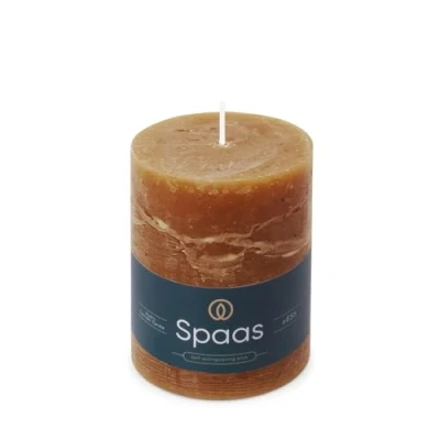Image of Spaas Rustic Pillar Candle 80/110 mm 65h, Cognac