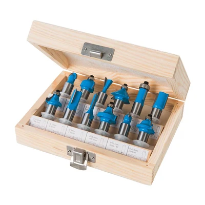 Image of Silverline 12mm TCT Router Bit Set 12pce