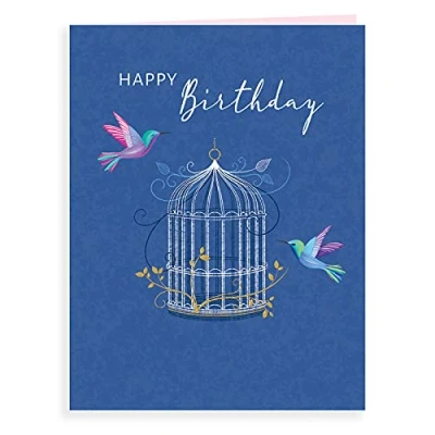 Image of Koko Designs Luxury Beautiful Contemporary Happy Birthday Card 8 x 6 inches