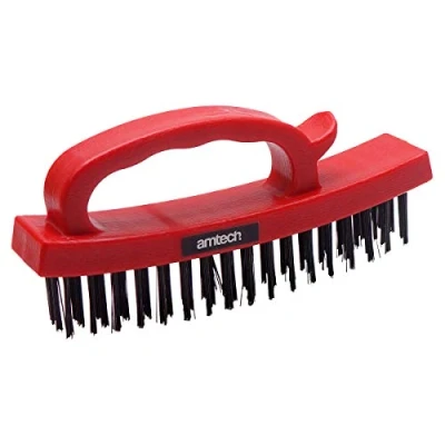 Image of Amtech S3525 Easy Grip 4 Row Wire Brush