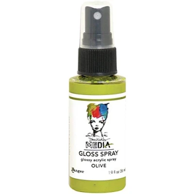 Image of Dina Wakley Media Ranger Gloss Sprays Olive, 56 ml
