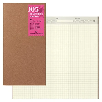 Image of Midori TRAVELERS Notebook // Refill 017 : Free Diary (Daily)