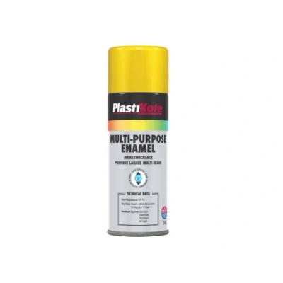 Image of Plasti kote 60109 400ml Multi Purpose Enamel Gloss Yellow