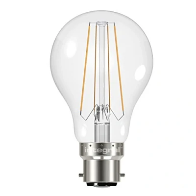 Image of Integral LED Non Dimmable Clear Filament Wide Beam Angle GLS Classic Globe Bulb (B22 Bayonet 6.2 W LED, 2700 k, 470 lm)