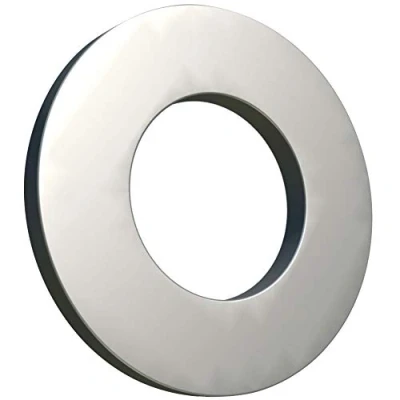 Image of M8 Flat Penny Washer (Pack of 50) Plain Wide Round Metal Alloy Steel Washers for Screws Zinc Coated Plated Galvanized Heavy Duty According to Standart ISO7089 DIN125 (8mm x 16mm)