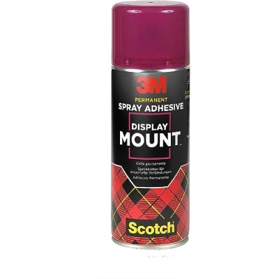 Image of Scotch DisplayMount Adhesive Spray, Multi Purpose, 1 Can 400 ml For Permanent Mounting and Bonding