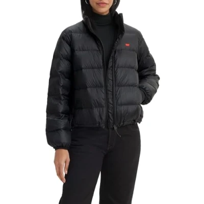 Image of Levi&#039;s Women&#039;s WMS Packable Down Jacket, Caviar, XS