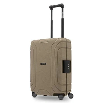 Image of REDOLZ Essentials 15 Regular Items, Cool Beige, Koffer S (55 cm), Hard shell trolley with swivel castors
