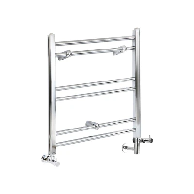 Image of Milano Kent Chrome Dual Fuel Straight Heated Towel Rail 600mm x 400mm