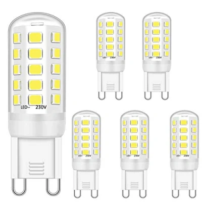 Image of Ugvmn G9 Led Bulb 5W Equivalent to 28W 33W 40W Halogen Bulbs, Cool White 6000K, Socket Lamp, No Flicker, Non Dimmable, 420LM, AC 220 240V,5 Pack