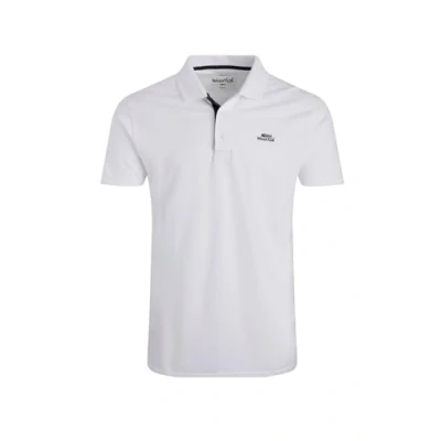 Image of Weird Fish Miles Organic Cotton Pique Polo White Size 3XL