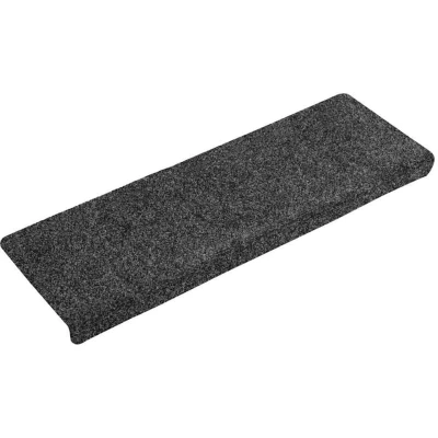 Image of vidaXL Stair Mats Self adhesive 30 pcs Grey 65x21x4 cm