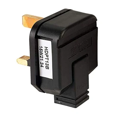 Image of Permaplug HDPT13B 01 Socket UK with Fuse 13A, Black