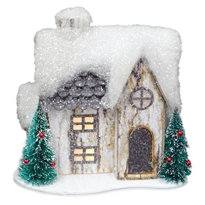 Image of Christmas Concepts® 7&quot; LED Light Up Cottage Traditional Decorations Luxury Trimmings