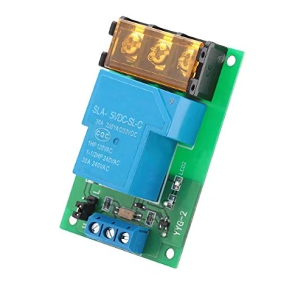 Image of Relay Module 1 Channel Power Switch with Optocoupler One Way Trigger Expansion Board 30A YYG 2(5VDC)