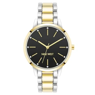 Image of Nine West Women&#039;s Genuine Crystal Accented Bracelet Watch