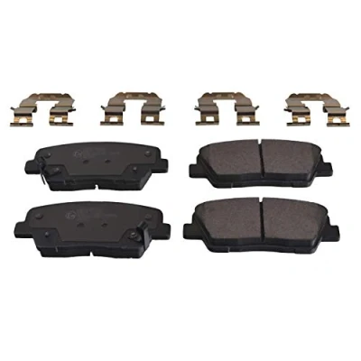 Image of 58302J5A05 Brake pad set FEBI BILSTEIN 116284 Rear Axle with acoustic wear warning KIA: SORENTO 2, Stinger Hatchback, Box Body / Hatchback