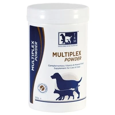 Image of TRM Pet Multiplex Powder Nutritional Supplement for Cats and Dogs 200g. Vitamin Mineral Feed Supplement.