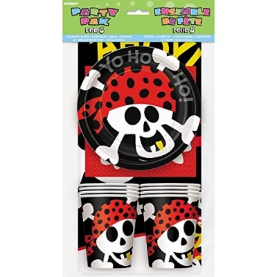 Image of Unique Party 40497 Pirate Pack for 8 Guests