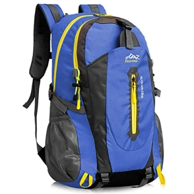 Image of Besrina 40L Lightweight Hiking Backpack, Multi functional Water resistant Casual Camping Trekking Rucksack for Cycling Travel Climbing Mountaineer Outdoor Sport