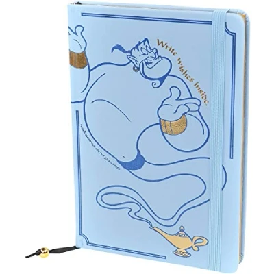 Image of Disney Aladdin (Write Wishes Here) A5 Premium Notebook, Blue/Black/White