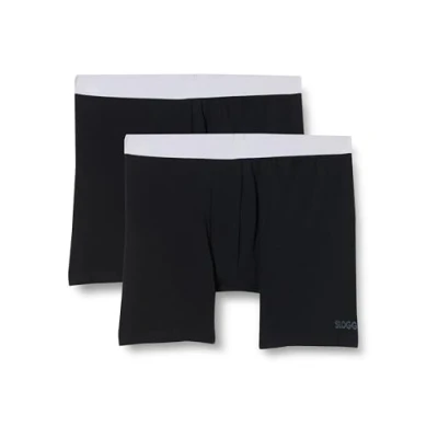Image of Sloggi Men&#039;s GO ABC 2.0 Short 2P Briefs, BLACK, XXL