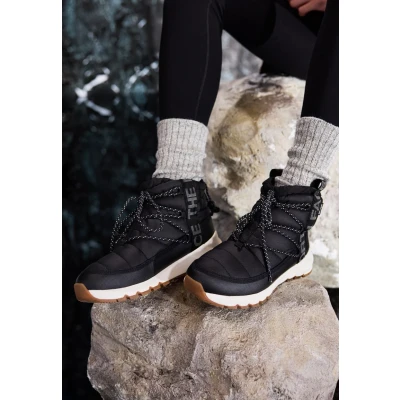 Image of THE NORTH FACE Women&#039;s Thermoball Lace Up Wp Snow Boot, Tnf Black/Gardenia White, 9