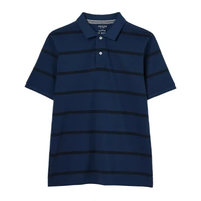 Image of Joules Mens Blue Stripe Filbert Polo Shirt Size M