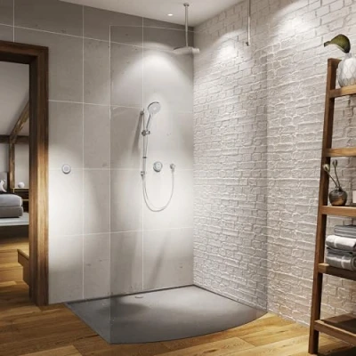 Image of Aqualisa Unity Q Smart Shower Concealed with Adjustable &amp; Ceiling Fixed Head (HP/Combi)